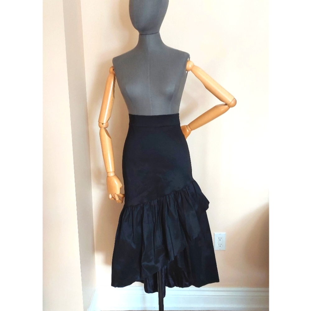 Taffeta evening skirt